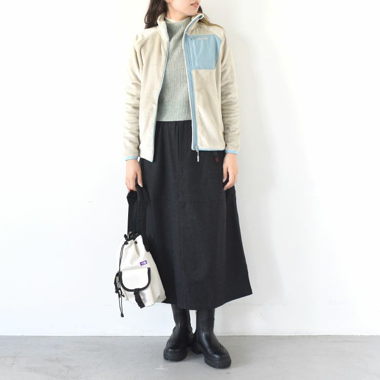 WOOL PANELED SKIRT ウールパネルドスカート