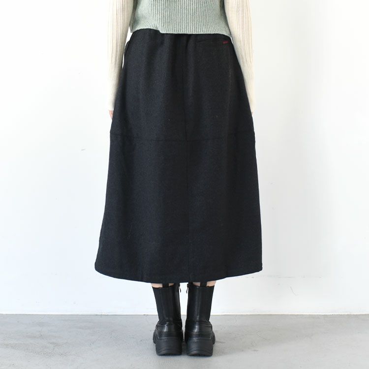 WOOL PANELED SKIRT ウールパネルドスカート