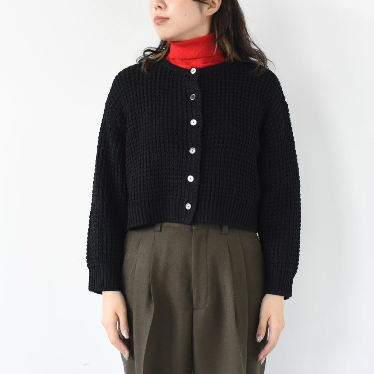 waffle knit C/D ワッフルニットカーディガン