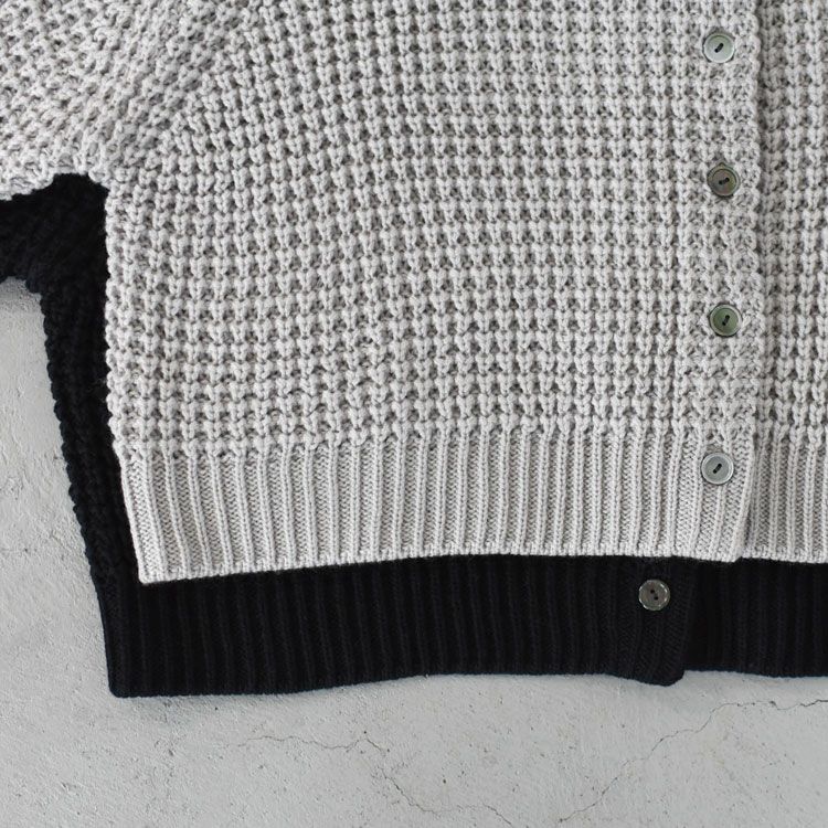 waffle knit C/D ワッフルニットカーディガン