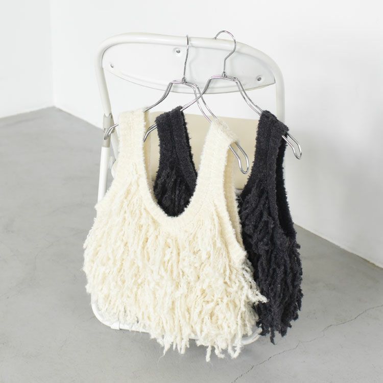 Fringe Knit Bustier フリンジニットビスチェ