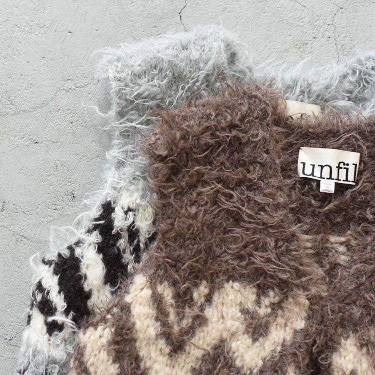 uruguayan wool COWICHAN hand-knit vest カウチンハンドニットベスト