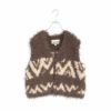 uruguayan wool COWICHAN hand-knit vest カウチンハンドニットベスト