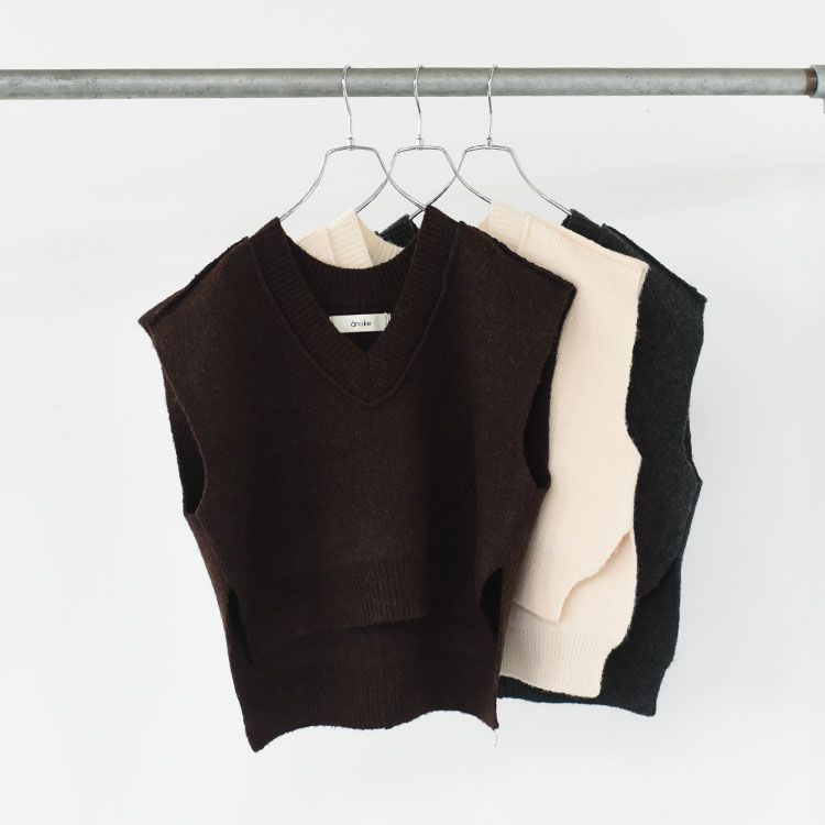 Vneck Lock Knitvest Vネックロックニットベスト