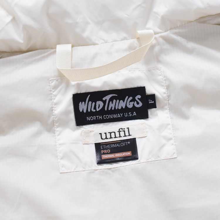 [ WILD THINGS × unfil ] cropped hoodie vest クロップドフーディベスト