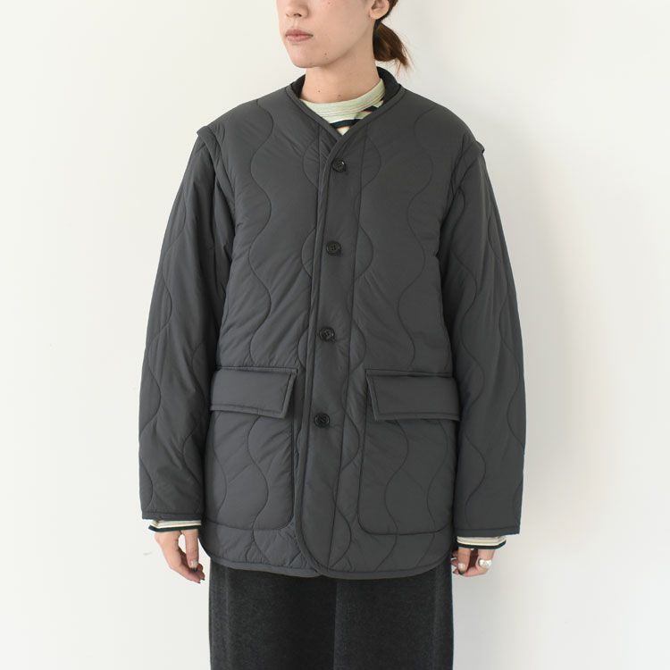 [ WILD THINGS × unfil ] quilted nylon 2way jacket キルティングナイロン2ウェイジャケット