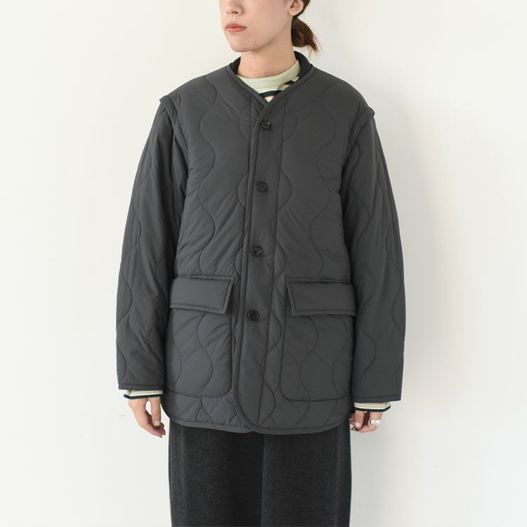 [ WILD THINGS × unfil ] quilted nylon 2way jacket キルティングナイロン2ウェイジャケット