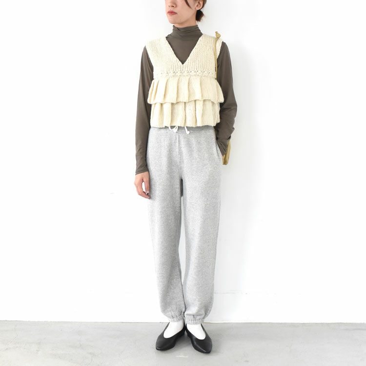 frill knit vest フリルニットベスト