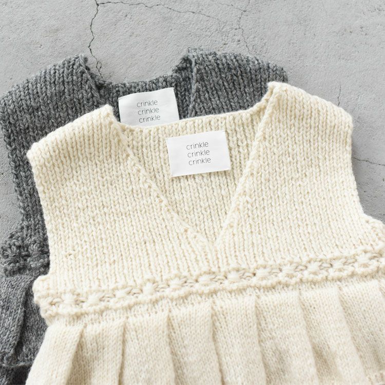 frill knit vest フリルニットベスト