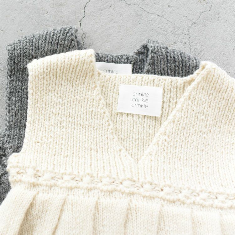 frill knit vest フリルニットベスト