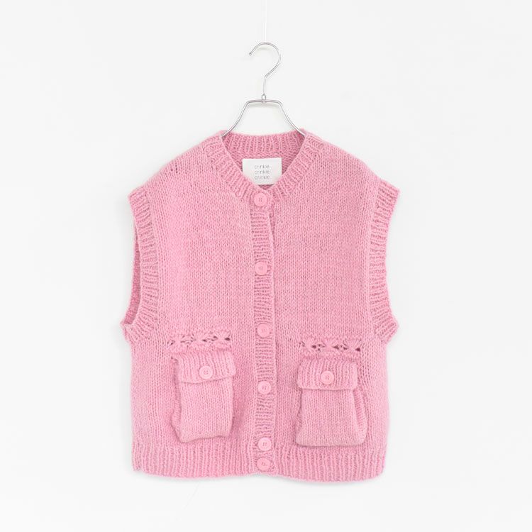 sleeveless cardigan スリーブレスカーディガン