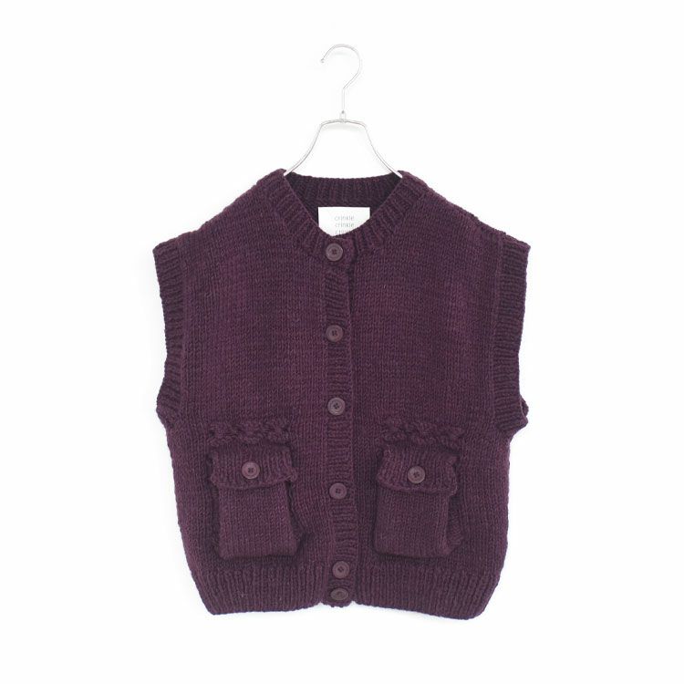 sleeveless cardigan スリーブレスカーディガン