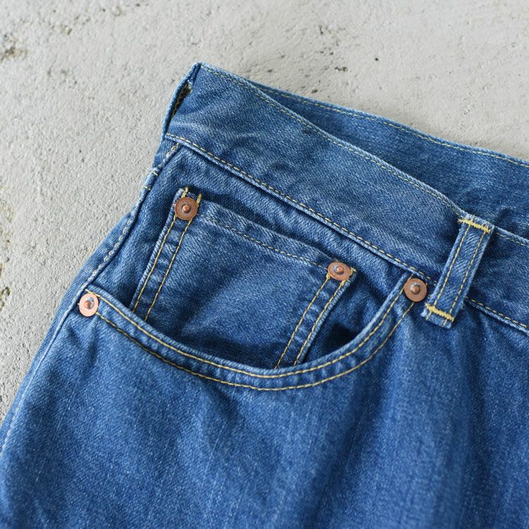 ORGANIC COTTON 12oz DENIM LOOSE STRAIGHT FIT JEANS ルーズストレートフィットジーンズ