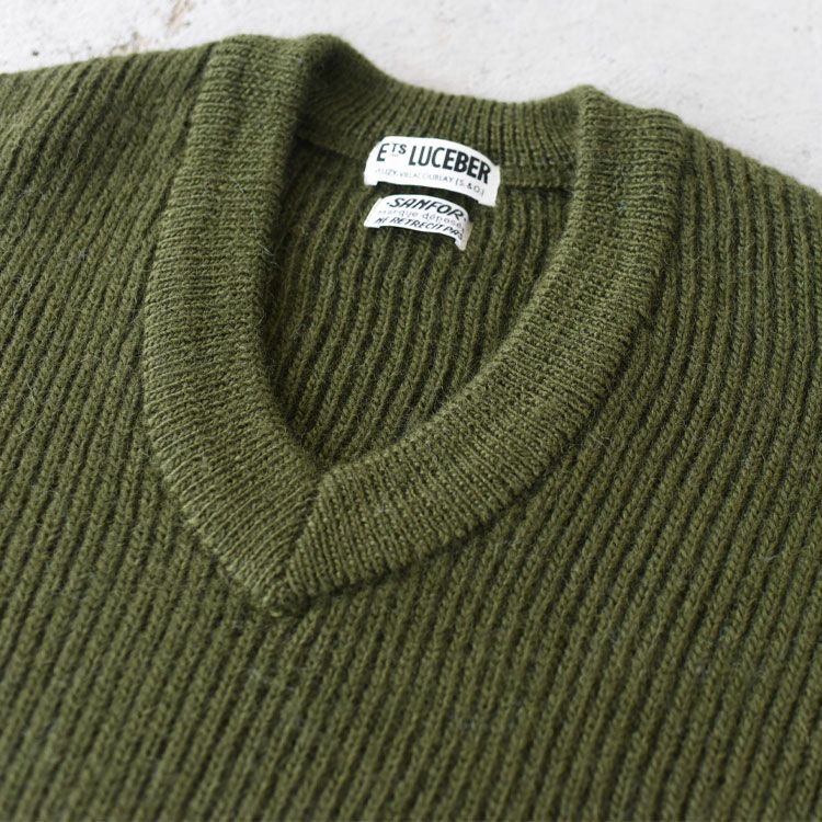 MID G KNIT V NECK SWEATER ニットVネックセーター