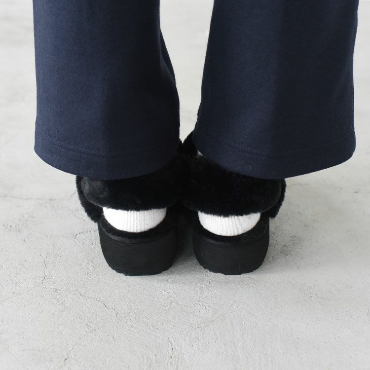 Cloudy Flatform Fur Slingback クラウディフラットフォーム ファー スリングバック