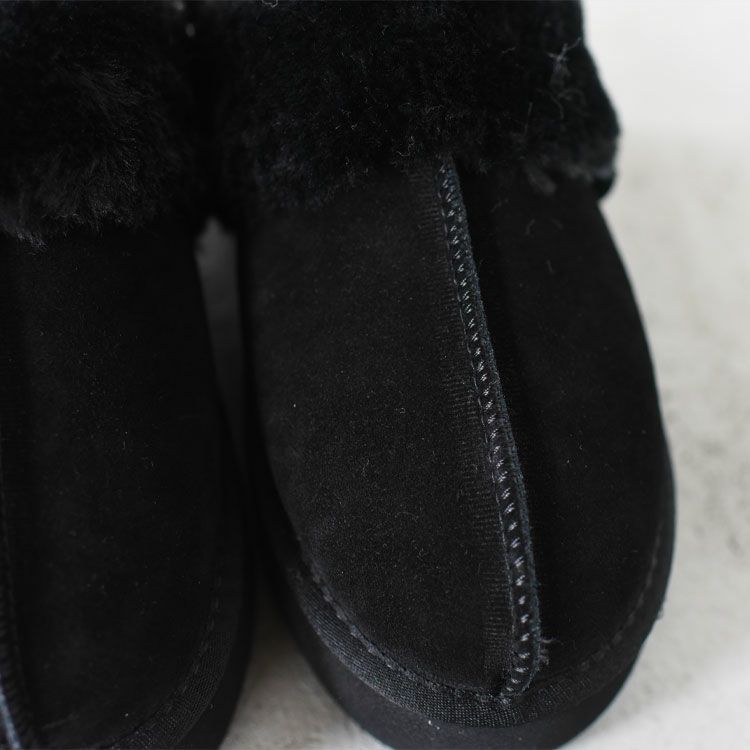 Cloudy Flatform Fur Slingback クラウディフラットフォーム ファー スリングバック