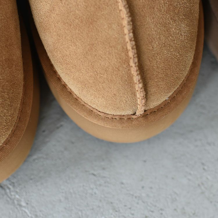 Cloudy Flatform Fur Slingback クラウディフラットフォーム ファー スリングバック