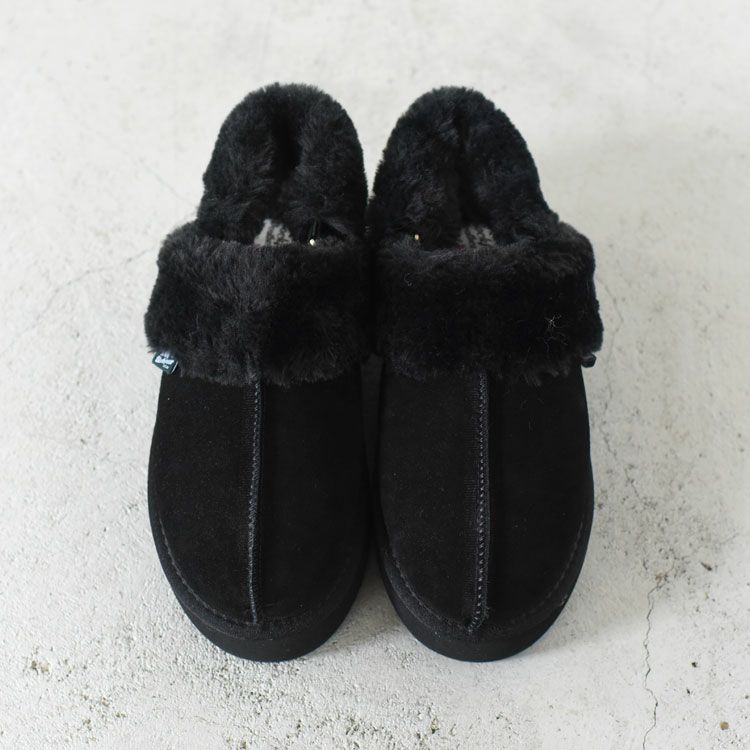 Cloudy Flatform Fur Slingback クラウディフラットフォーム ファー スリングバック