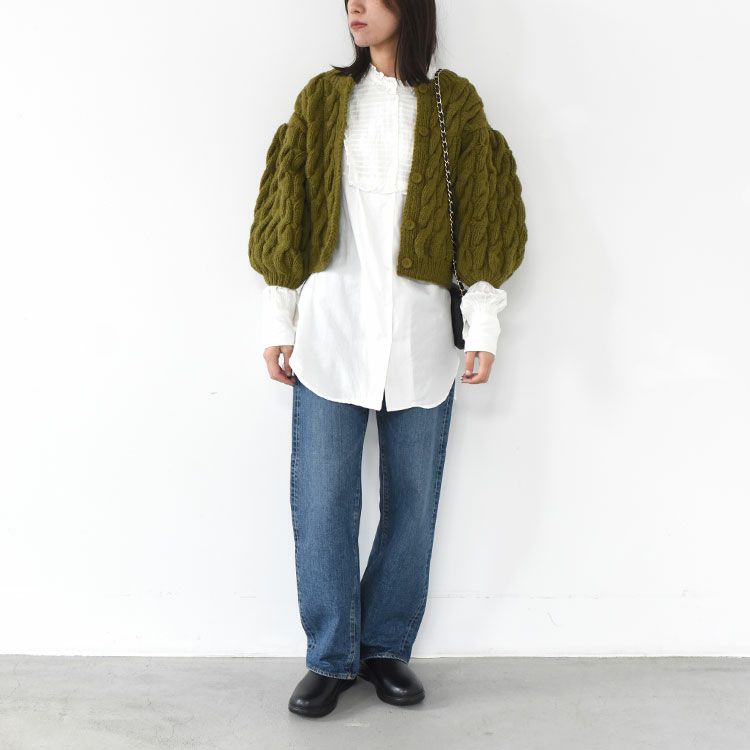 volume sleeve cardigan ボリュームスリーブカーディガン