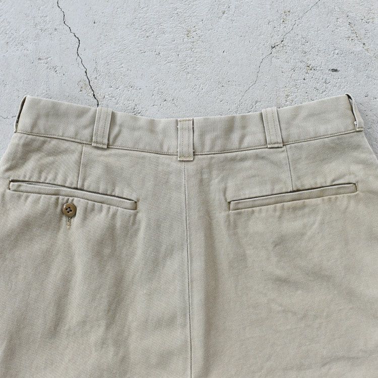 ORGANIC COTTON GABARDINE U.S.ARMY CHINO TROUSERS オーガニックコットン強撚ギャバ U.S.アーミーチノトラウザーズ