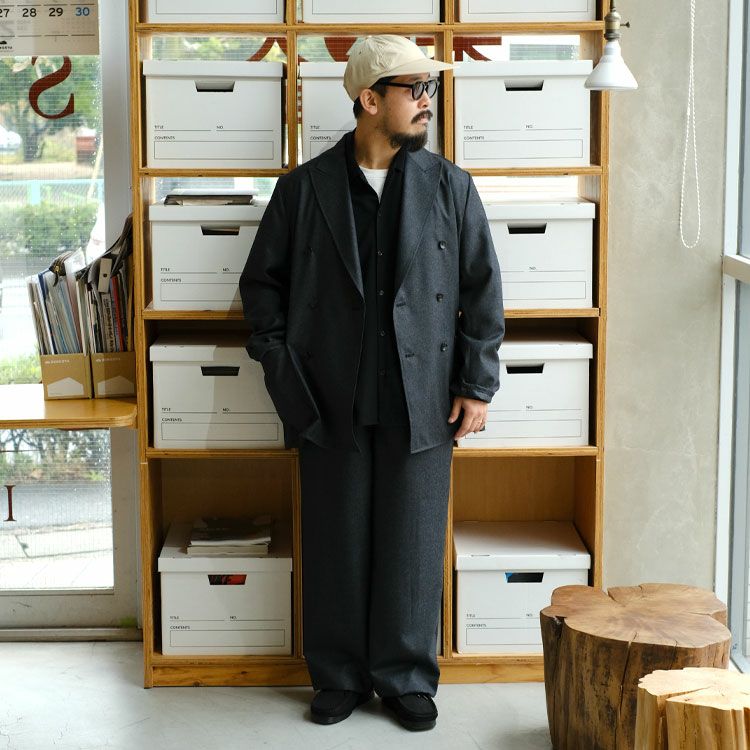 2/60 WOOL FLANNEL W.B JACKET LOOSE FIT ウールフランネル W.Bジャケットルーズフィット