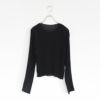 pleats crew neck P/O プリーツクルーネックプルオーバー