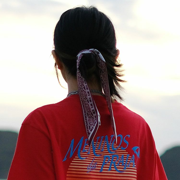 BANDANA PRINTED NARROW SCARF バンダナプリントナロースカーフ