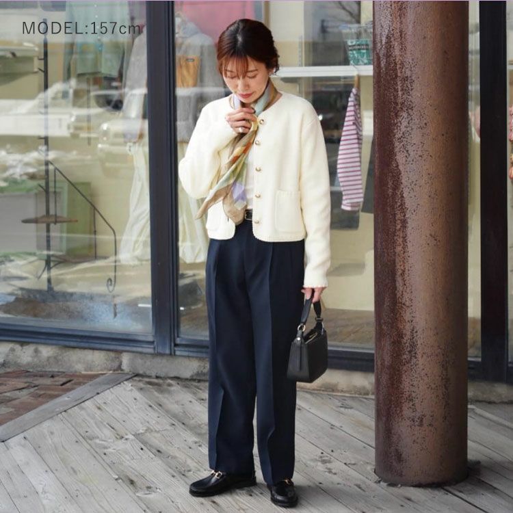 SALE 20％OFF】BOUCLE KNIT JACKET ブークレニットジャケット