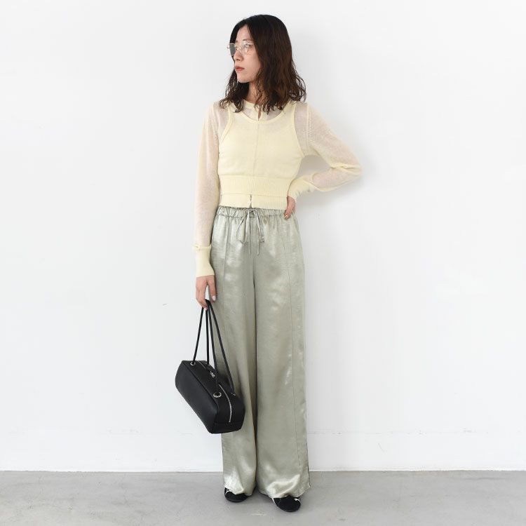 Piping Satin Pants パイピングサテンパンツ