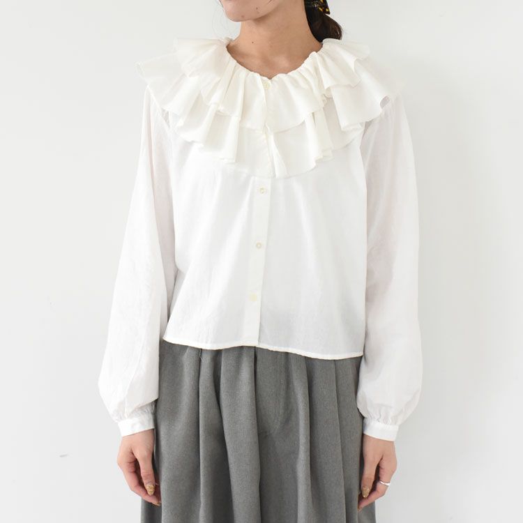 double frill collars shirts ダブルフリルカラーシャツ