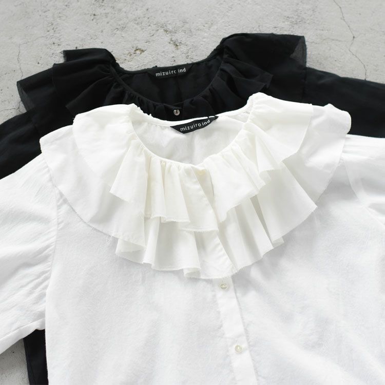 double frill collars shirts ダブルフリルカラーシャツ