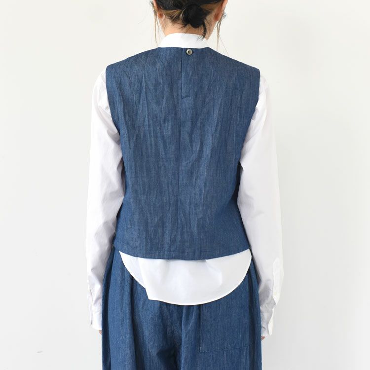 denim short vest デニムショートベスト