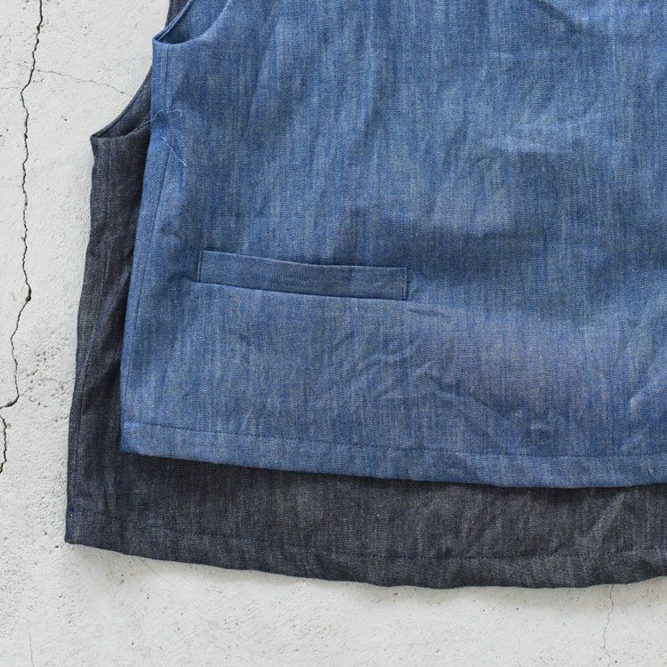 denim short vest デニムショートベスト