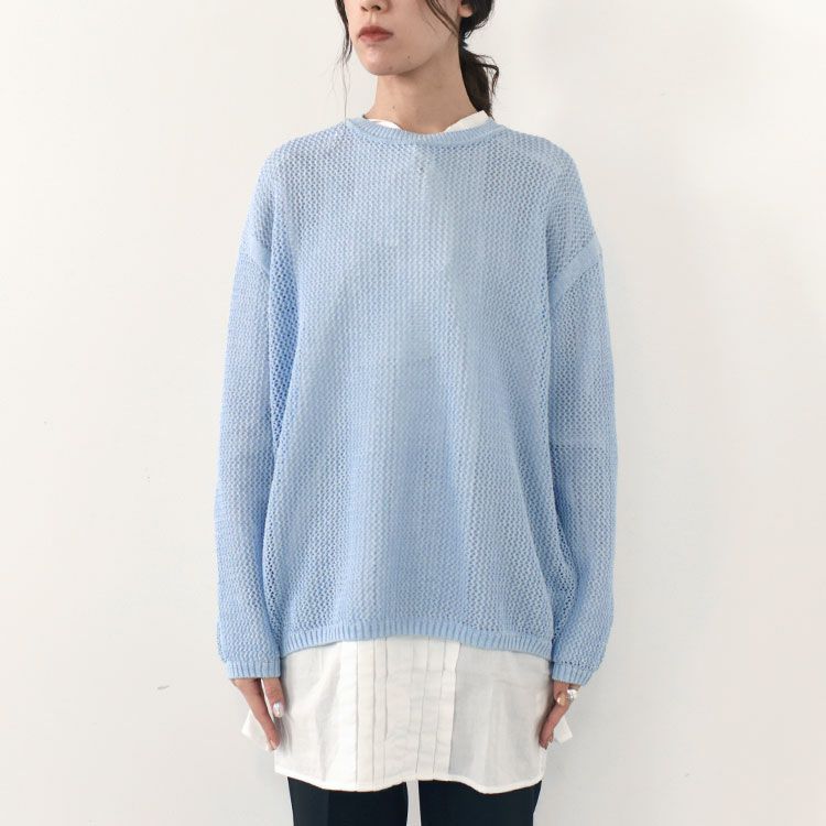 PAPER COTTON KNIT CREW NECK TOP ペパーコットンニット クルーネックトップ