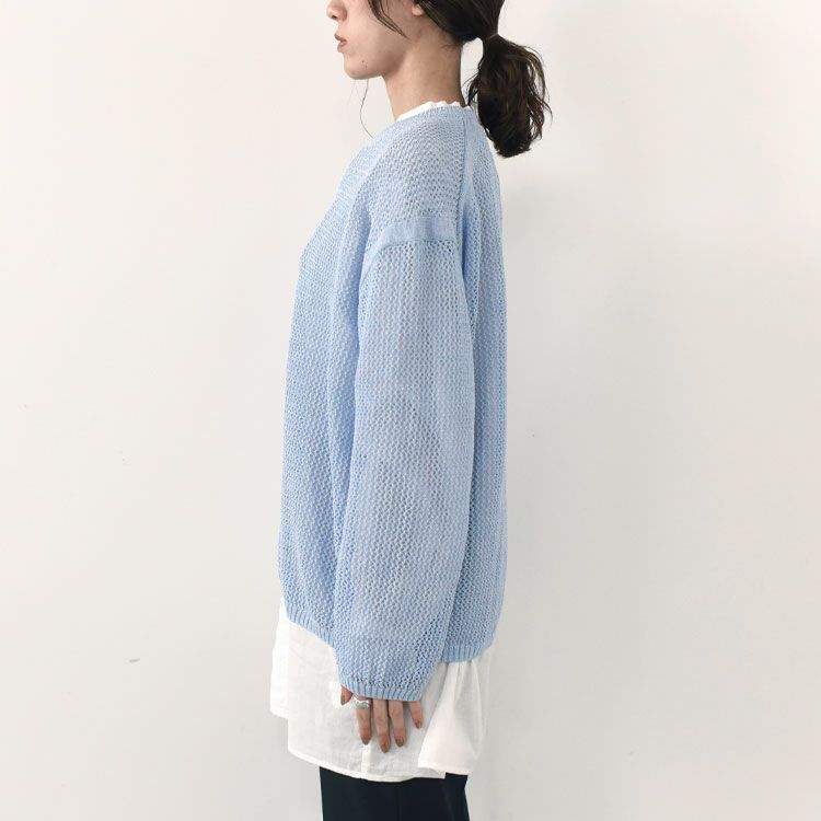 PAPER COTTON KNIT CREW NECK TOP ペパーコットンニット クルーネックトップ