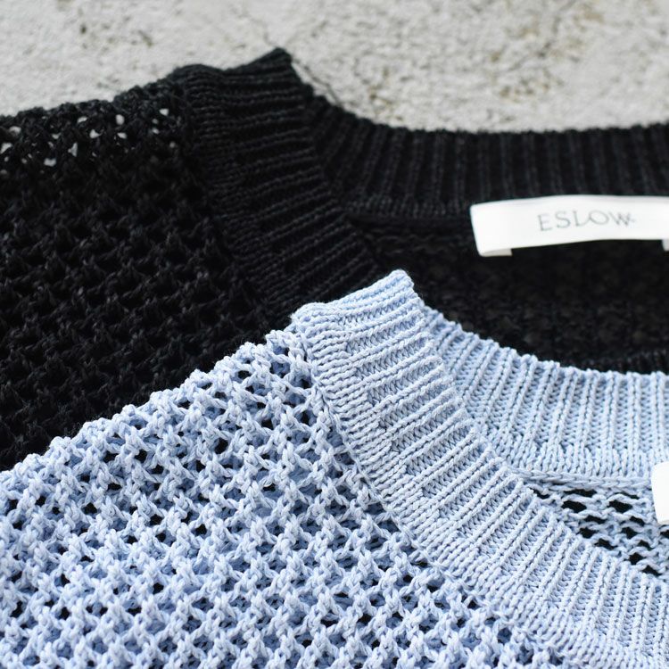 PAPER COTTON KNIT CREW NECK TOP ペパーコットンニット クルーネックトップ