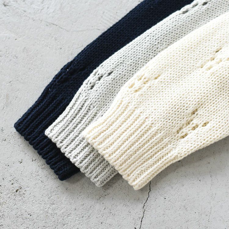 openwork pattern knit cardigan オープンワーク パターン ニットカーディガン