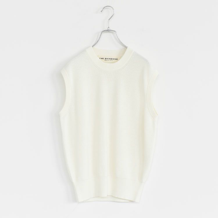 HIGH TWISTED COTTON KNIT VEST ハイツイステッドコットン ニットベスト