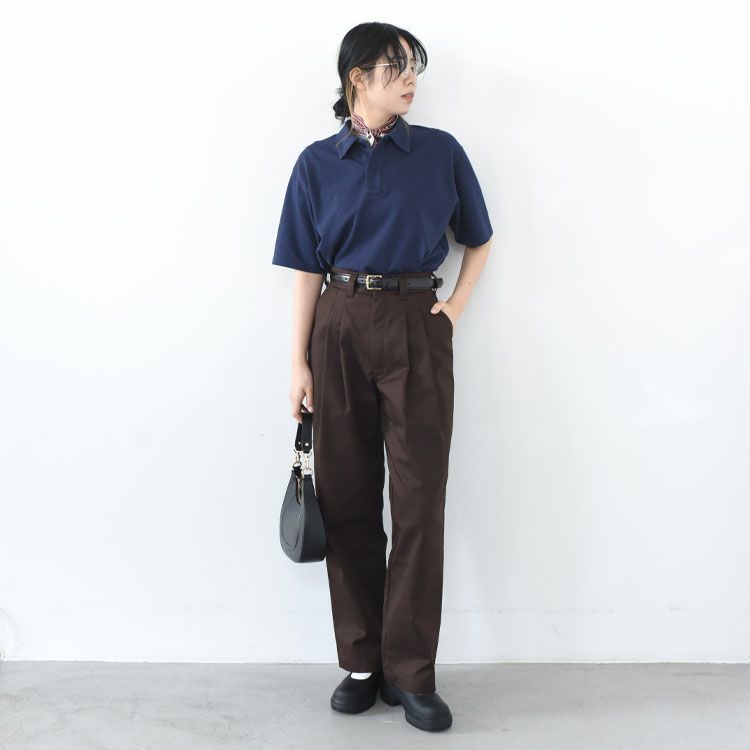 Moss Stitch Field Cropped Polo モスステッチフィールドクロップドポロ