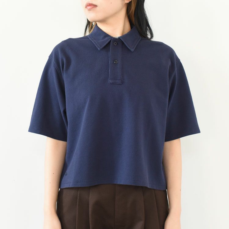 Moss Stitch Field Cropped Polo モスステッチフィールドクロップドポロ