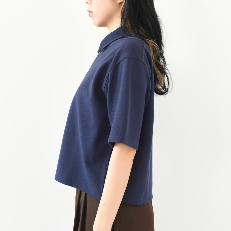 Moss Stitch Field Cropped Polo モスステッチフィールドクロップドポロ