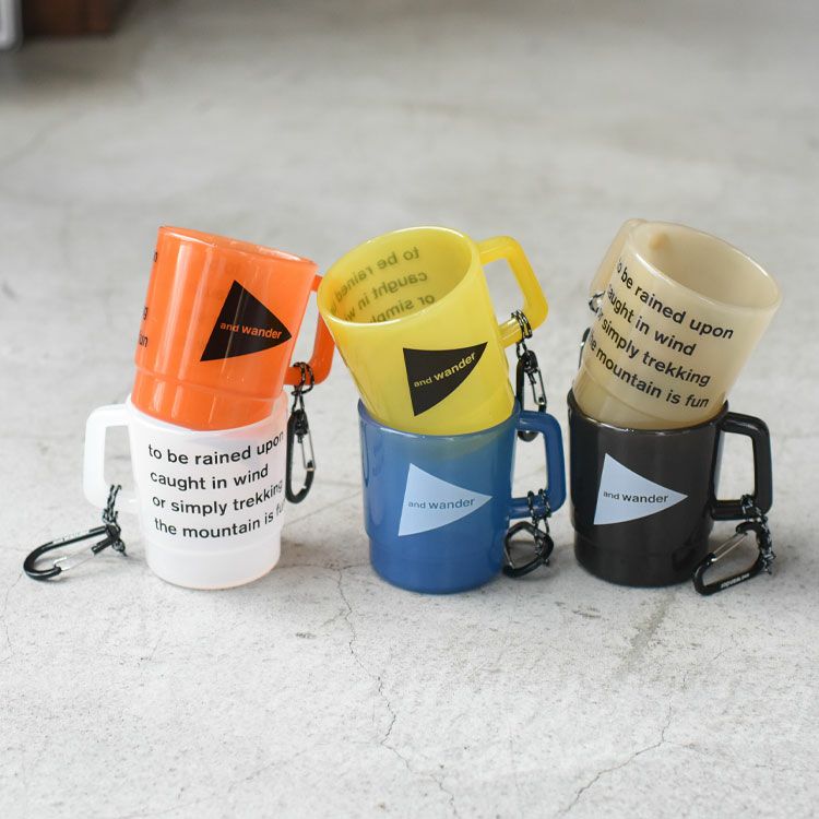 and wander logo PP mug ロゴマグ