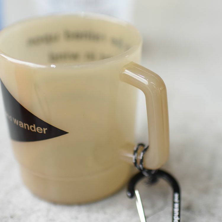 and wander logo PP mug ロゴマグ