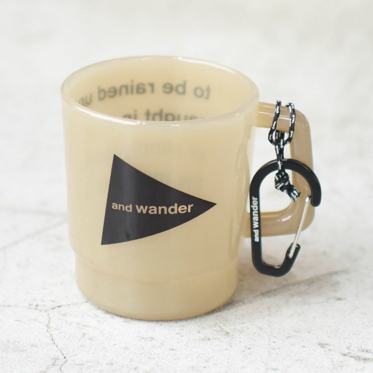 and wander logo PP mug ロゴマグ