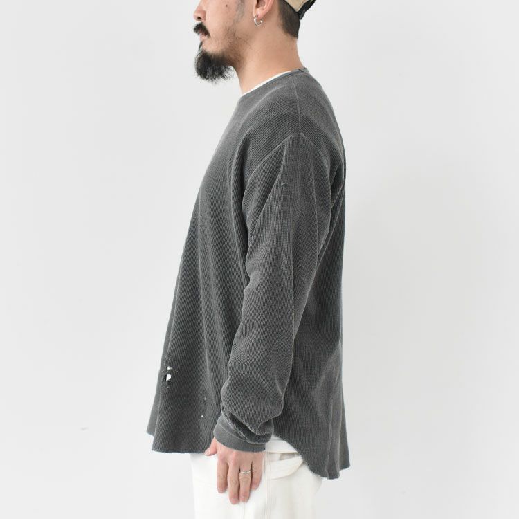 WAFFLE CREW NECK 30/1 ORGANIC COTTON WAFFLE ワッフルクルーネック オーガニックコットンワッフル