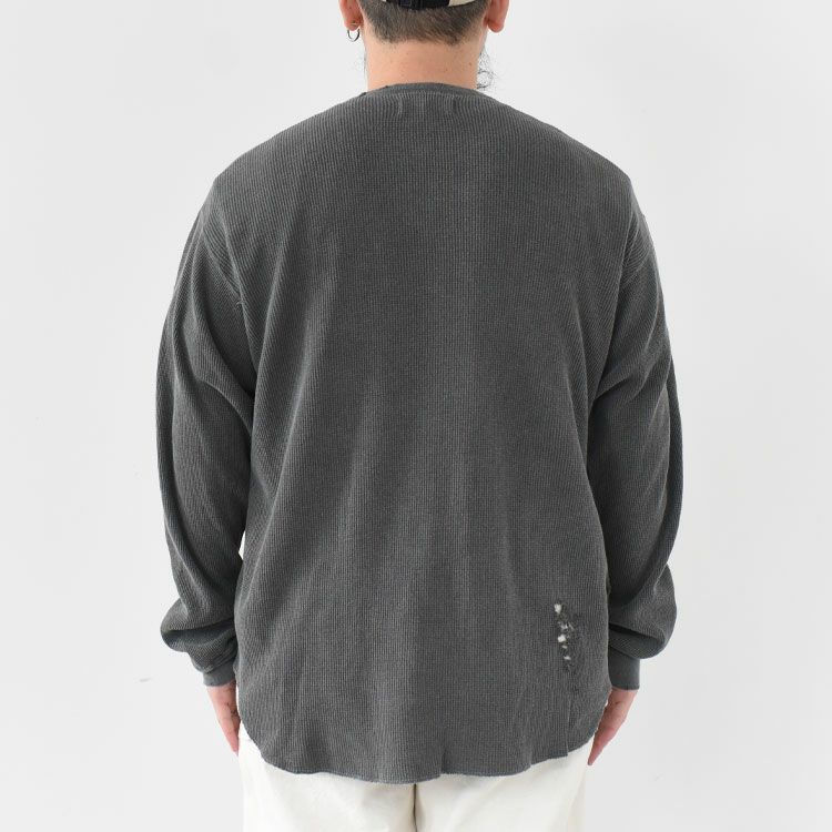 WAFFLE CREW NECK 30/1 ORGANIC COTTON WAFFLE ワッフルクルーネック オーガニックコットンワッフル