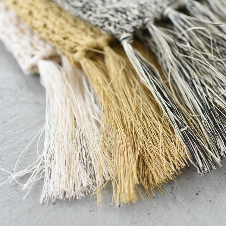 double honeycomb mesh fringed top ダブルハニカムメッシュフリンジトップ