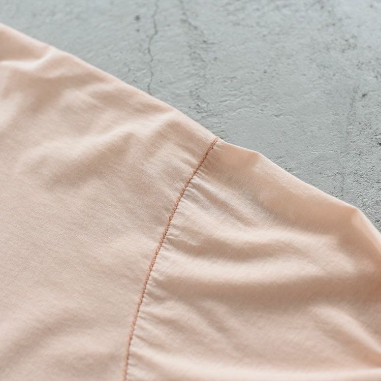 twisted cotton sheer jersey long sleeve Tee ツイステッドコットン シアージャージー ロングスリーブTシャツ