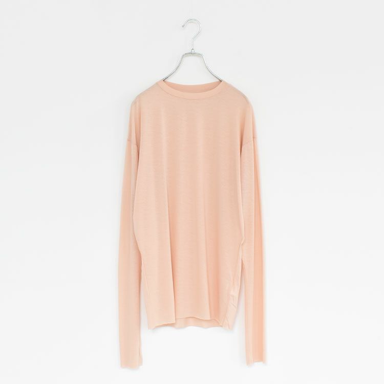 twisted cotton sheer jersey long sleeve Tee ツイステッドコットン シアージャージー ロングスリーブTシャツ