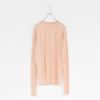 twisted cotton sheer jersey long sleeve Tee ツイステッドコットン シアージャージー ロングスリーブTシャツ
